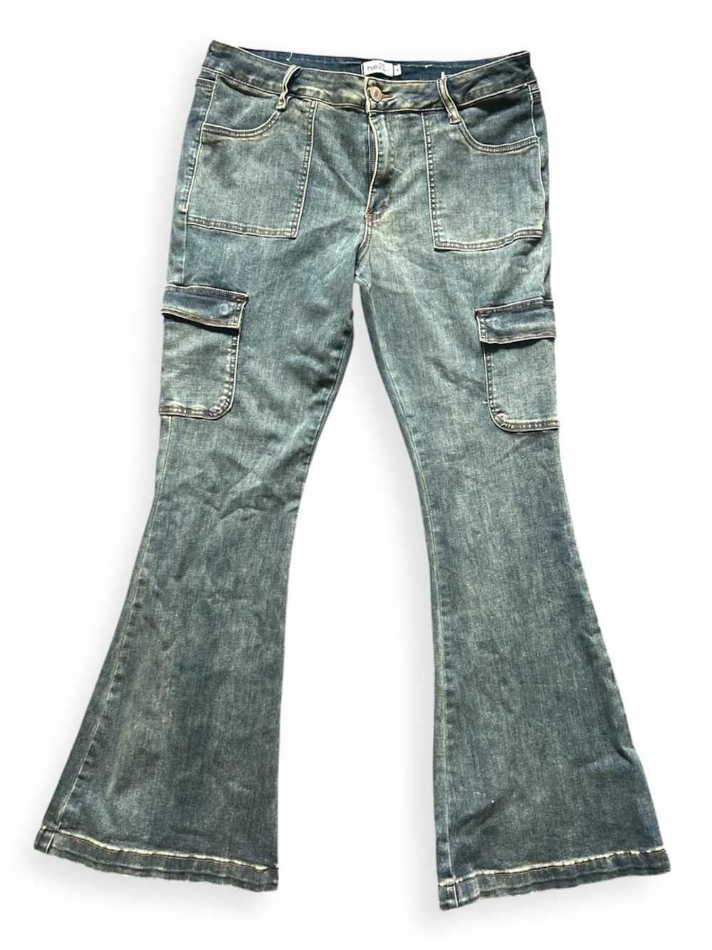 Rue21 Flare Cargo Jeans